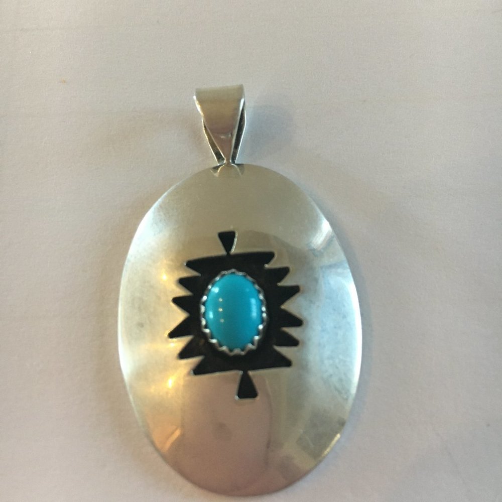 AC Henry Signed Sterling Silver Pendant